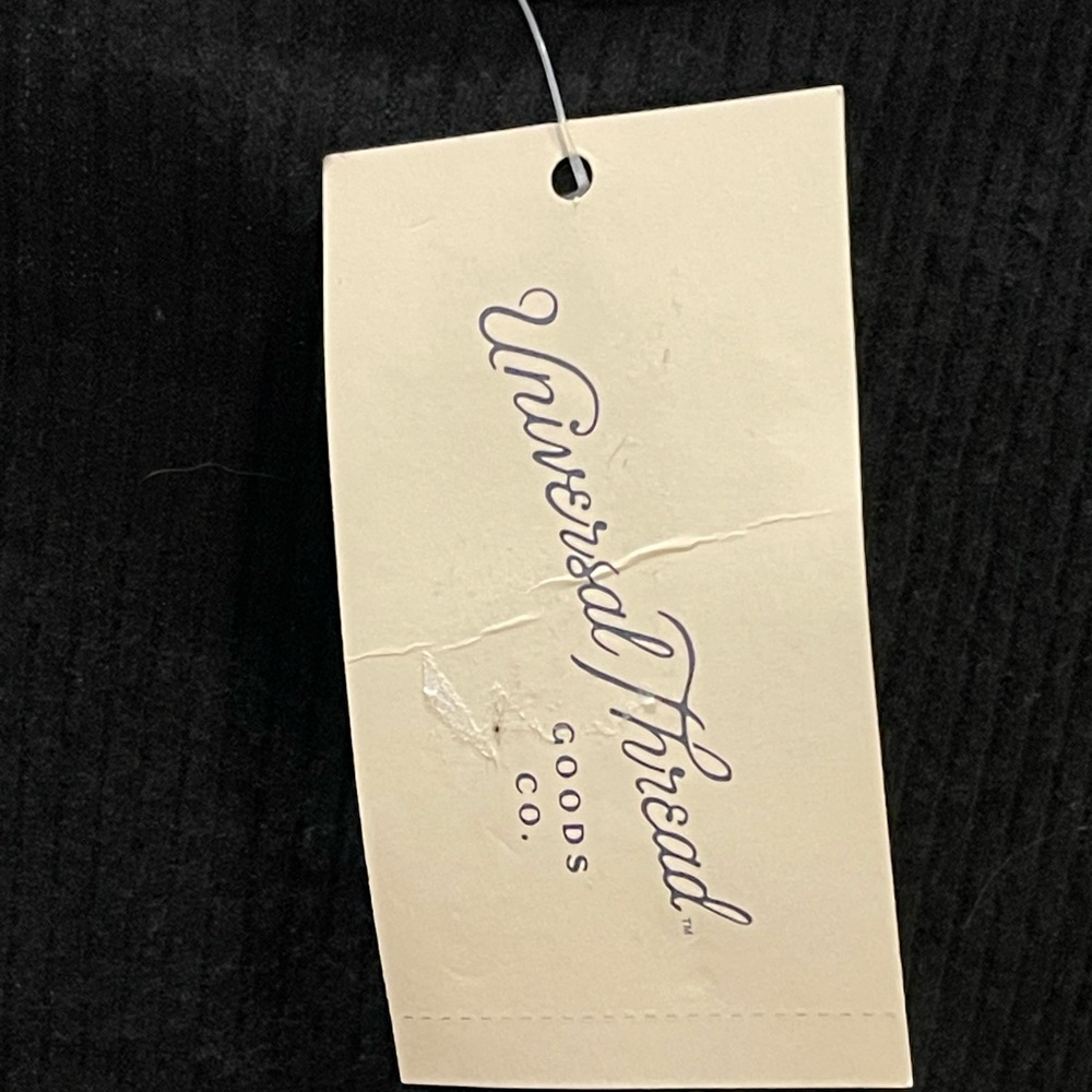 Universal Thread Black Midi Ribbed Super Soft Dress - Picture 5 of 5